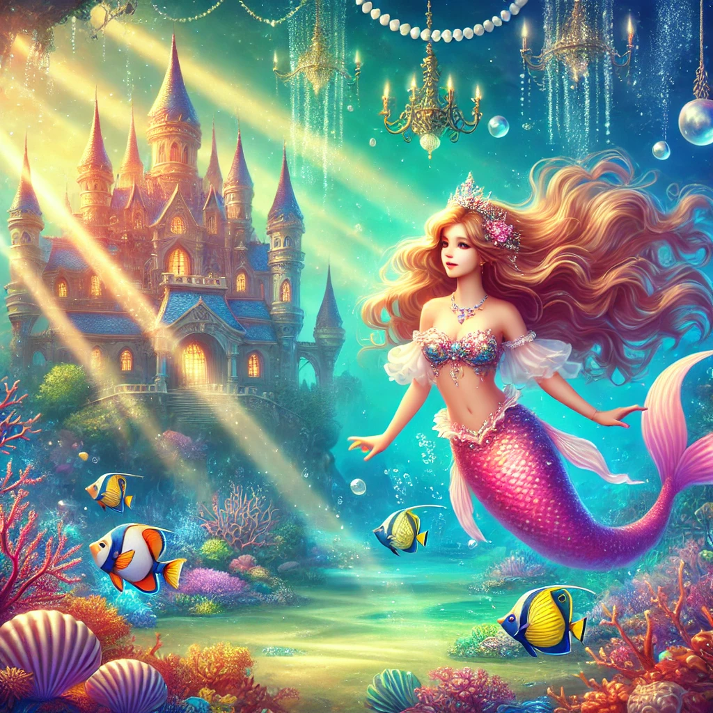 A Mermaid in an Underwater Kingdom